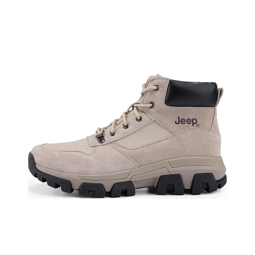 Jeep High Top Outdoor Shoes Men's Sand