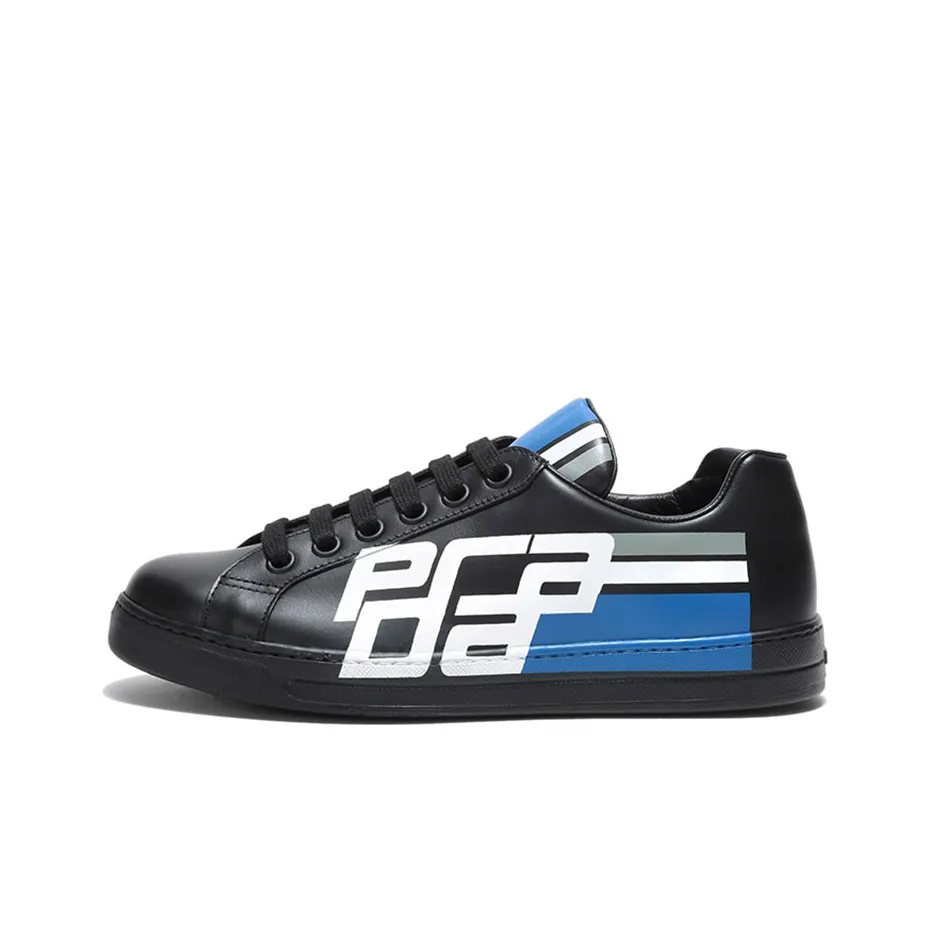 PRADA Avenue Low 'Vitello Graphic Logo - Black'
