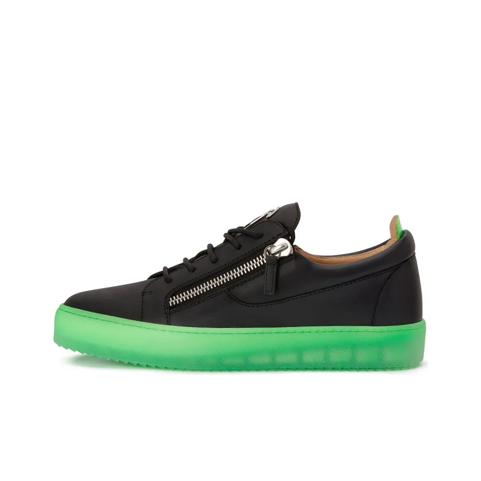Giuseppe Zanotti/GZ Frankie Low Top Skateboard Shoes Men's Black Green
