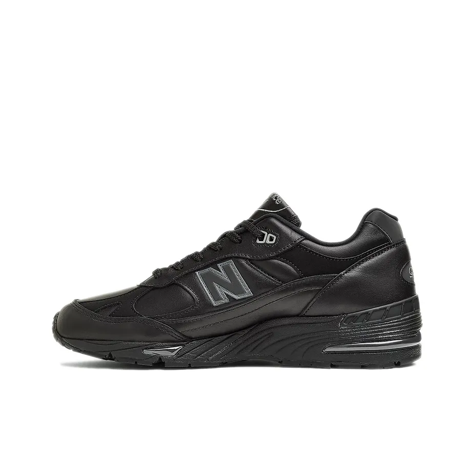 New Balance 991 MiUK Leather Black Grey