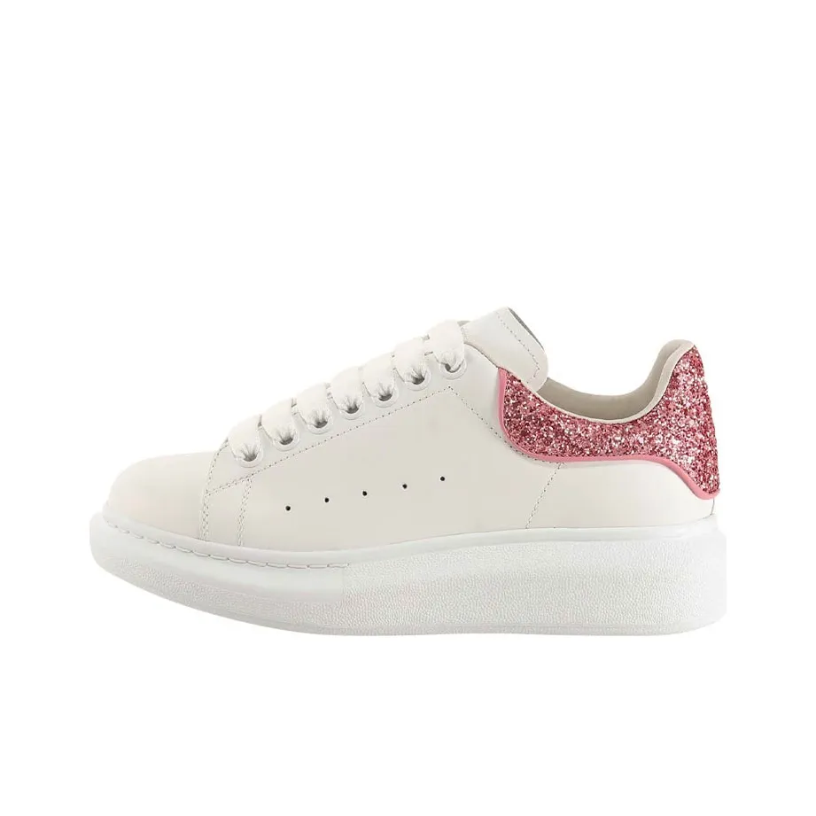 Alexander McQueen Oversized Sneaker 'Beige Pink Glitter' Women's