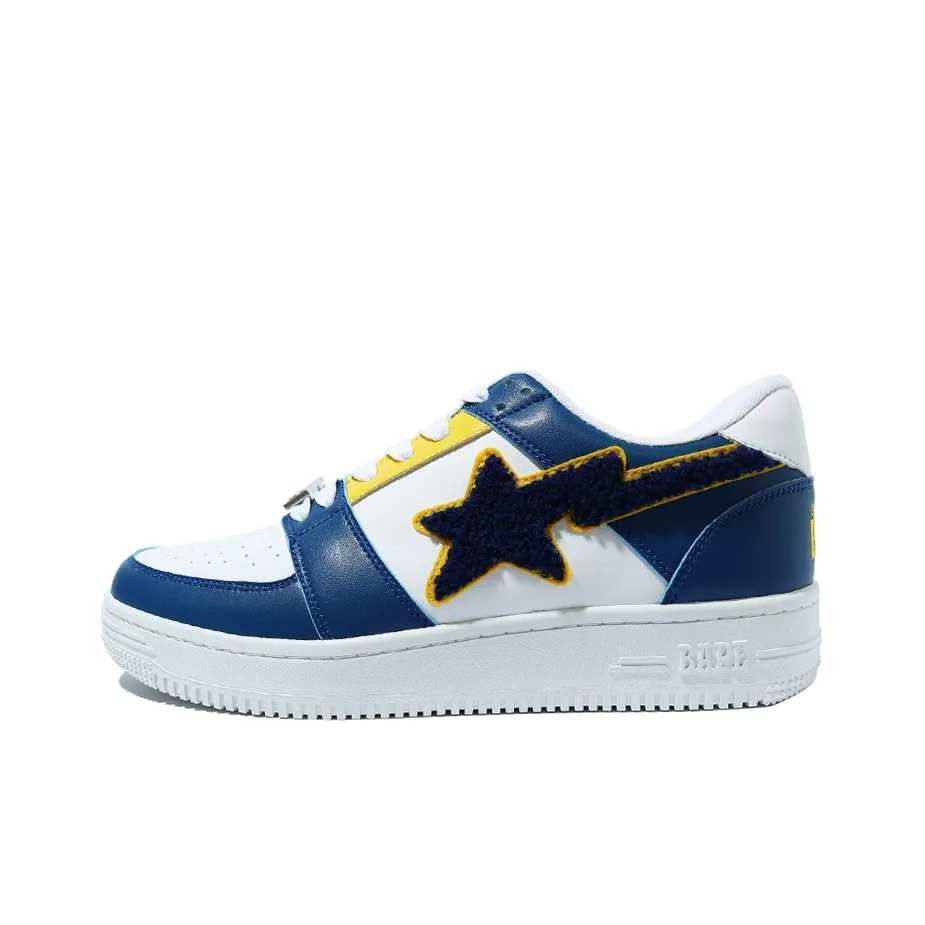 BAPE A BATHING APE Bape Sta Low Patched Navy