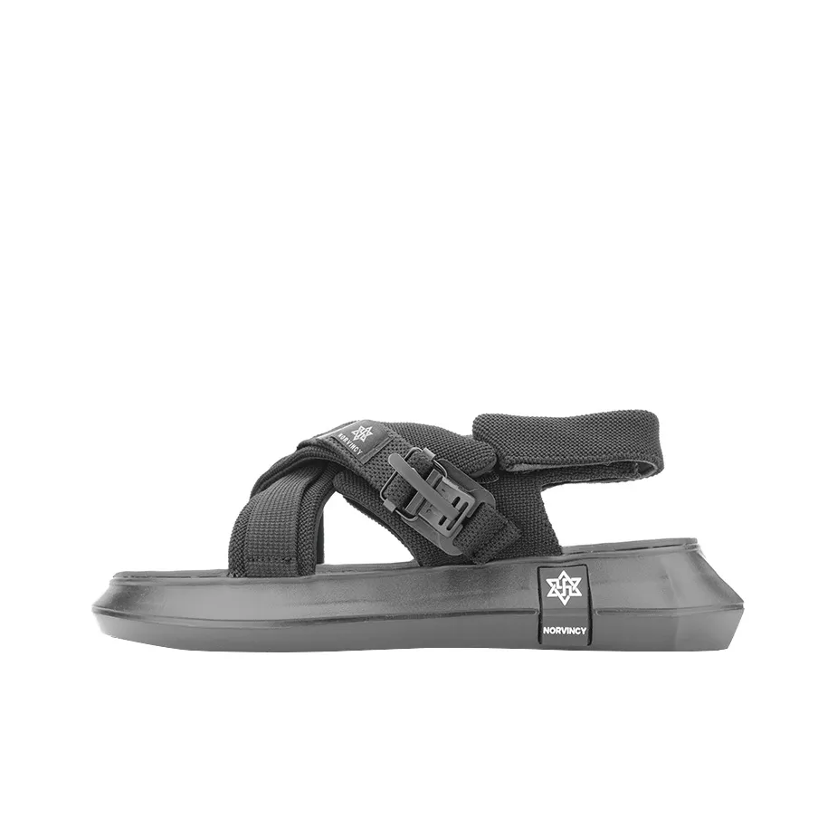 NORVINCY Уличный X Silhouette Перекрестный ремешок Пляжные сандалии Унисекс