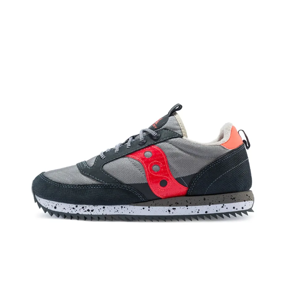 Saucony Jazz Original Cushioning Anti Slip Wear Resistant Breathability Low Top Casual Running Shoes Men's Gray