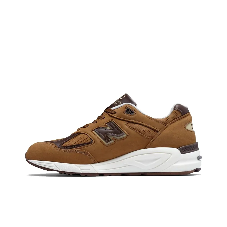 New Balance NB 990 V2 Running Shoes Men Low-Top Tan