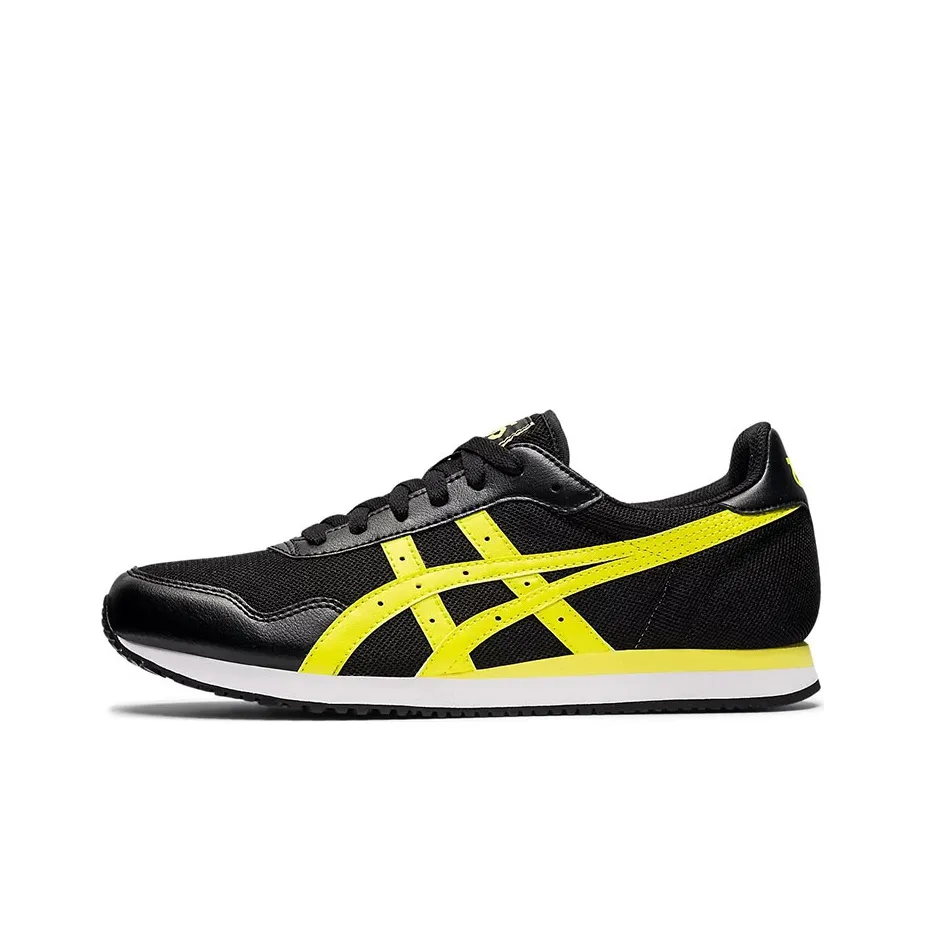 Asics Tiger Runner Running Shoes Men Low Top Black/Yellow