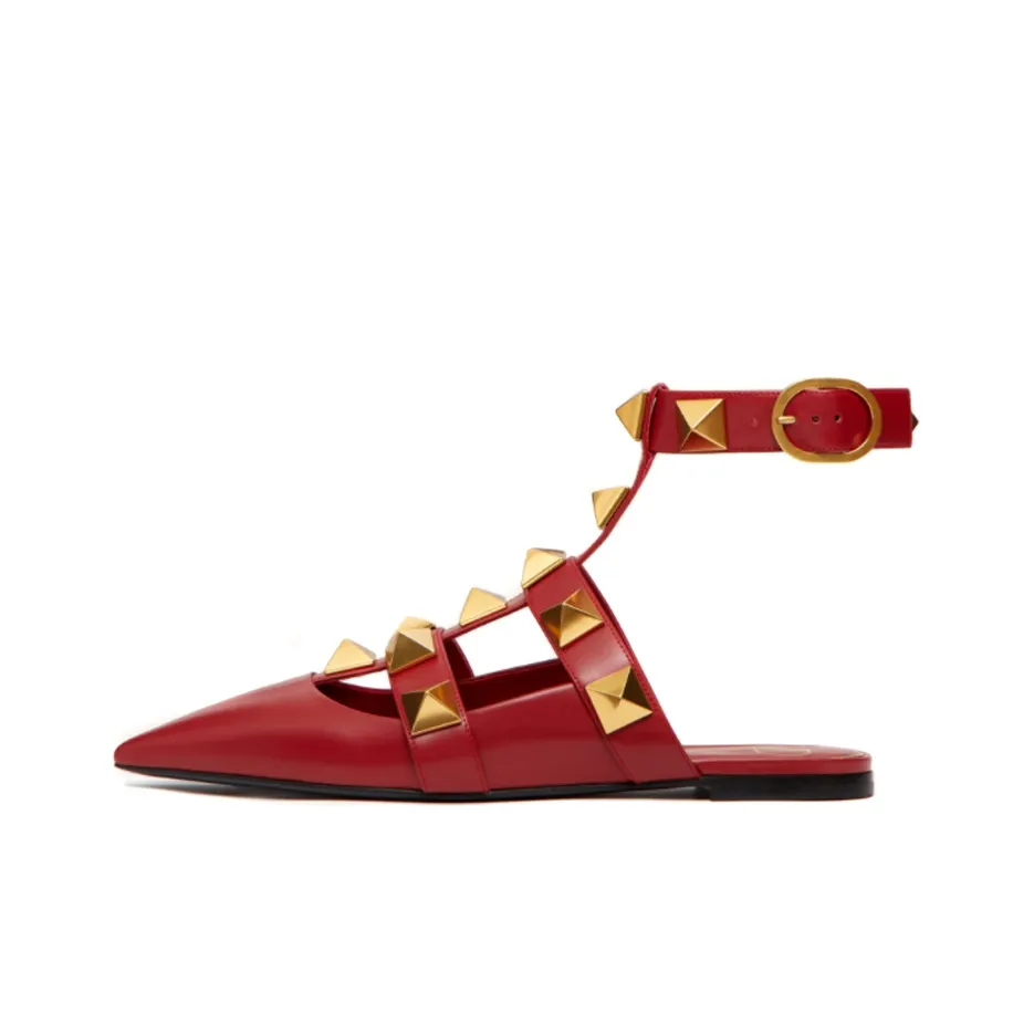Valentino Roman Stud Women's Casual Shoes Women's Red