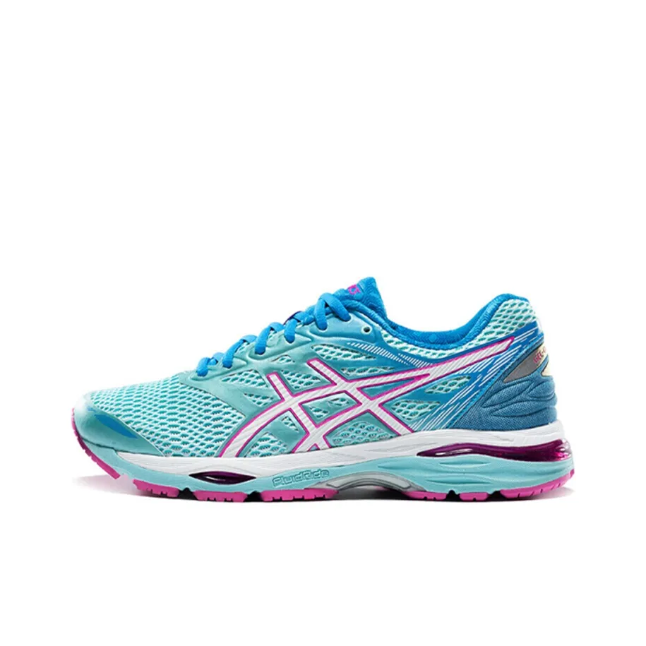 Asics Gel CUMULUS 18 Low Топ Беговые кроссовки Женские Сине-белый
