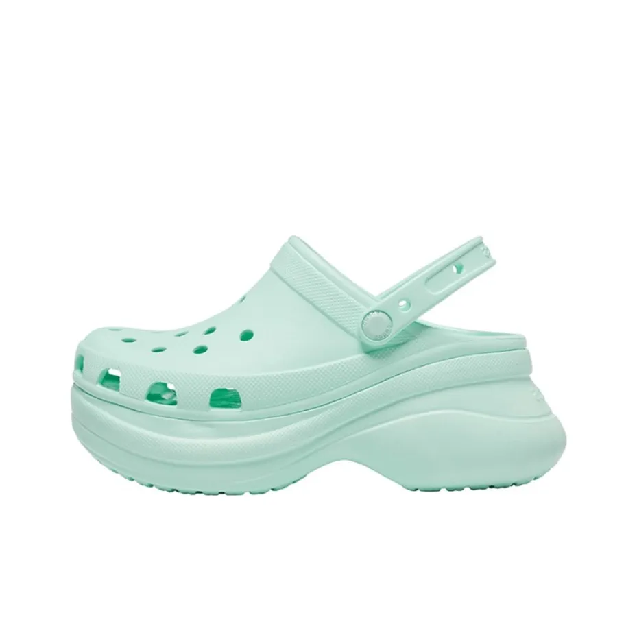 Crocs Classic Clog Retro Thick Sole Sandals Mint Green Women's