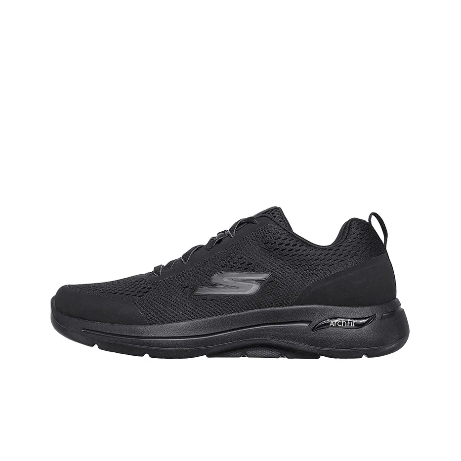 Skechers Go Walk Arch Fit Running Shoes Men's Low Top Black