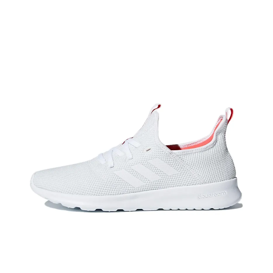 Adidas Cloudfoam Pure Устойчивые к истиранию низкие беговые кроссовки для женщин белые