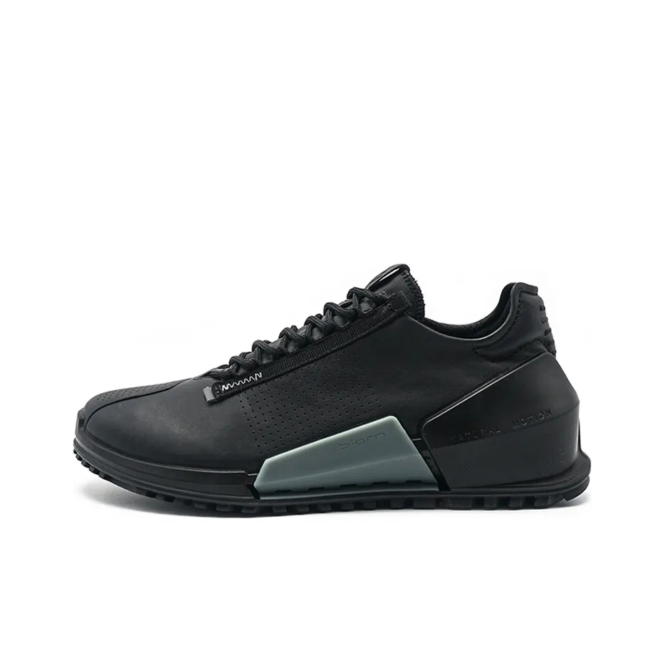 Ecco Striding 2.0 Series Cushioning Anti Slip Wear Resistant Breathability Low Top Sports Casual Shoes Men's Black