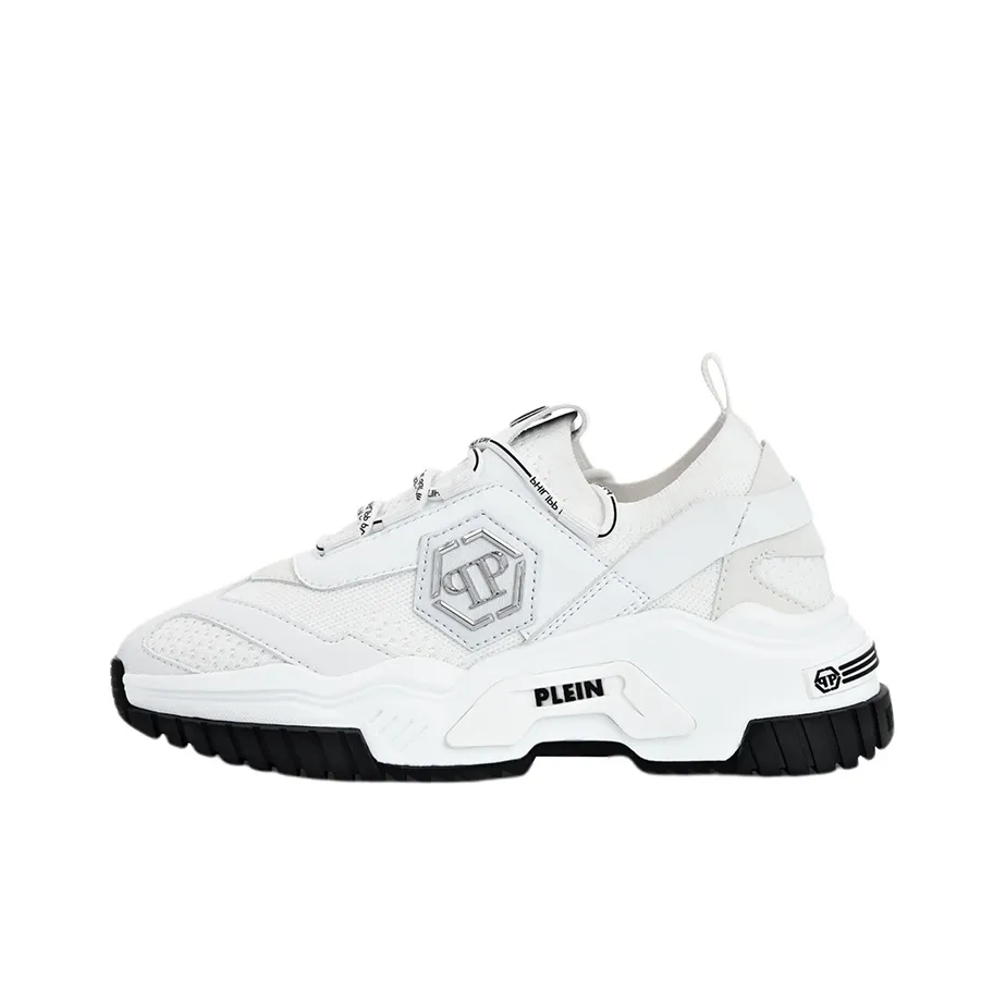 PHILIPP PLEIN Cushioning Slip Resistant And Abrasion Resistant Low Top Casual Shoes Women's White