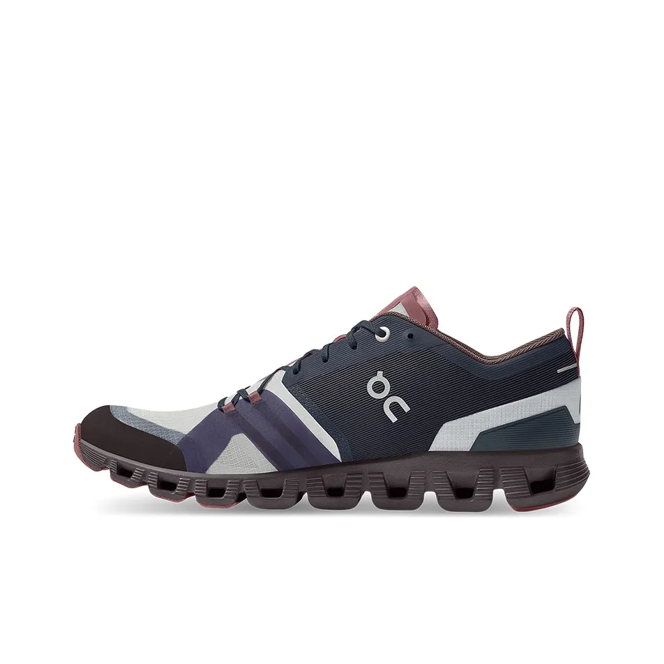 On Cloud X Shift Rebound Cushioning Breathable Abrasion Resistant Slip Resistant Low Top Running Shoes Men's Ink Black