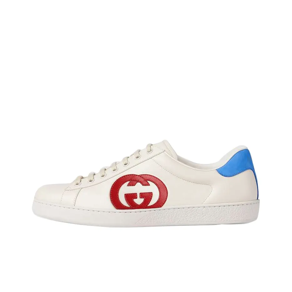 GUCCI Ace 'Interlocking G   White Red Blue'