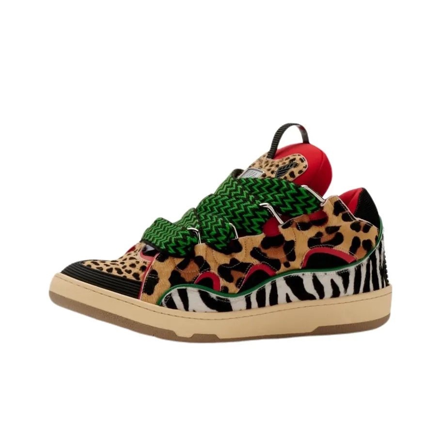 Lanvin Curb "Animal Print" Sneakers