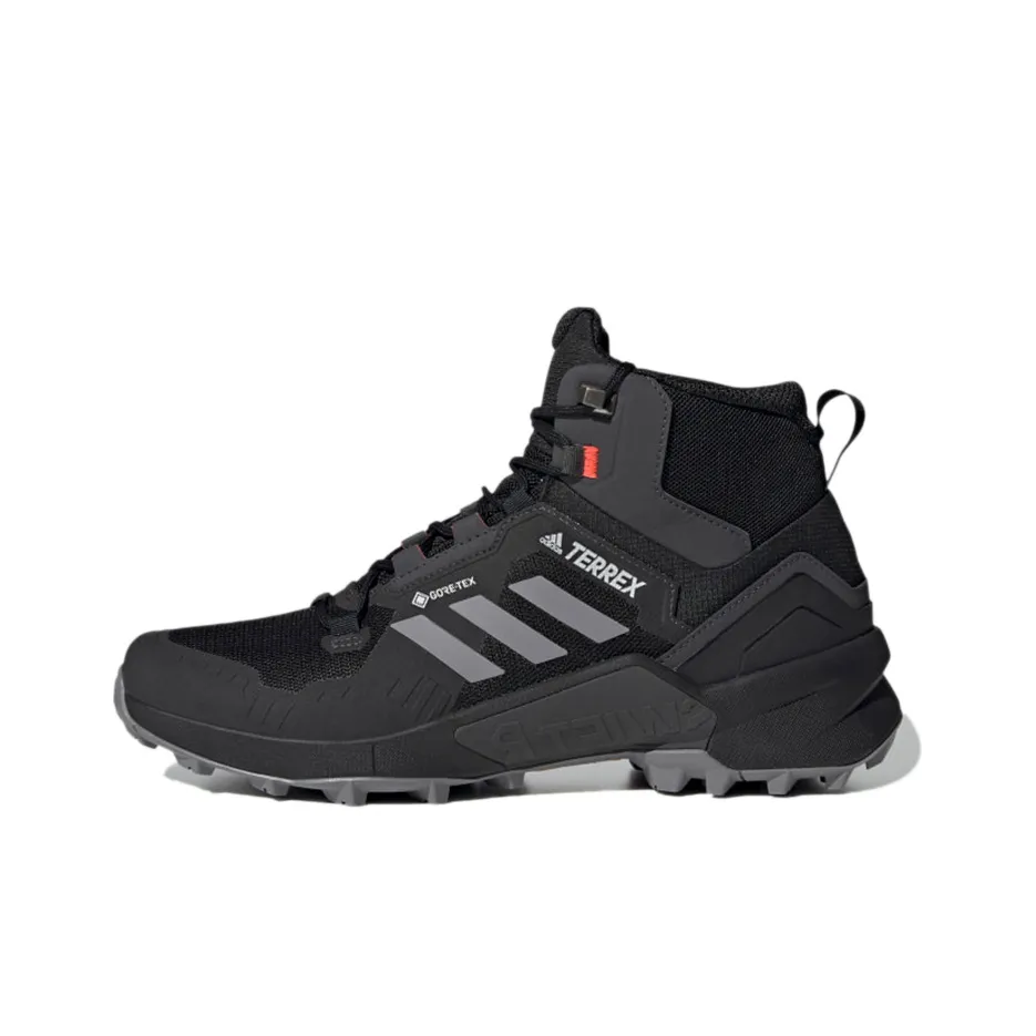 Adidas Terrex Swift Hiking / Trekking Shoes Men Mid Top Black/Gray