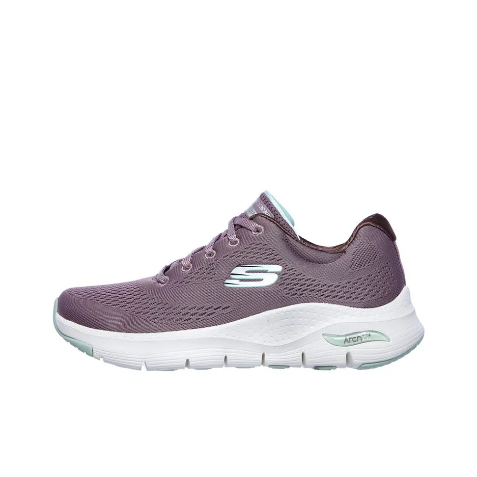 Skechers Arch Fit Low Top Casual Shoes Women's Purple