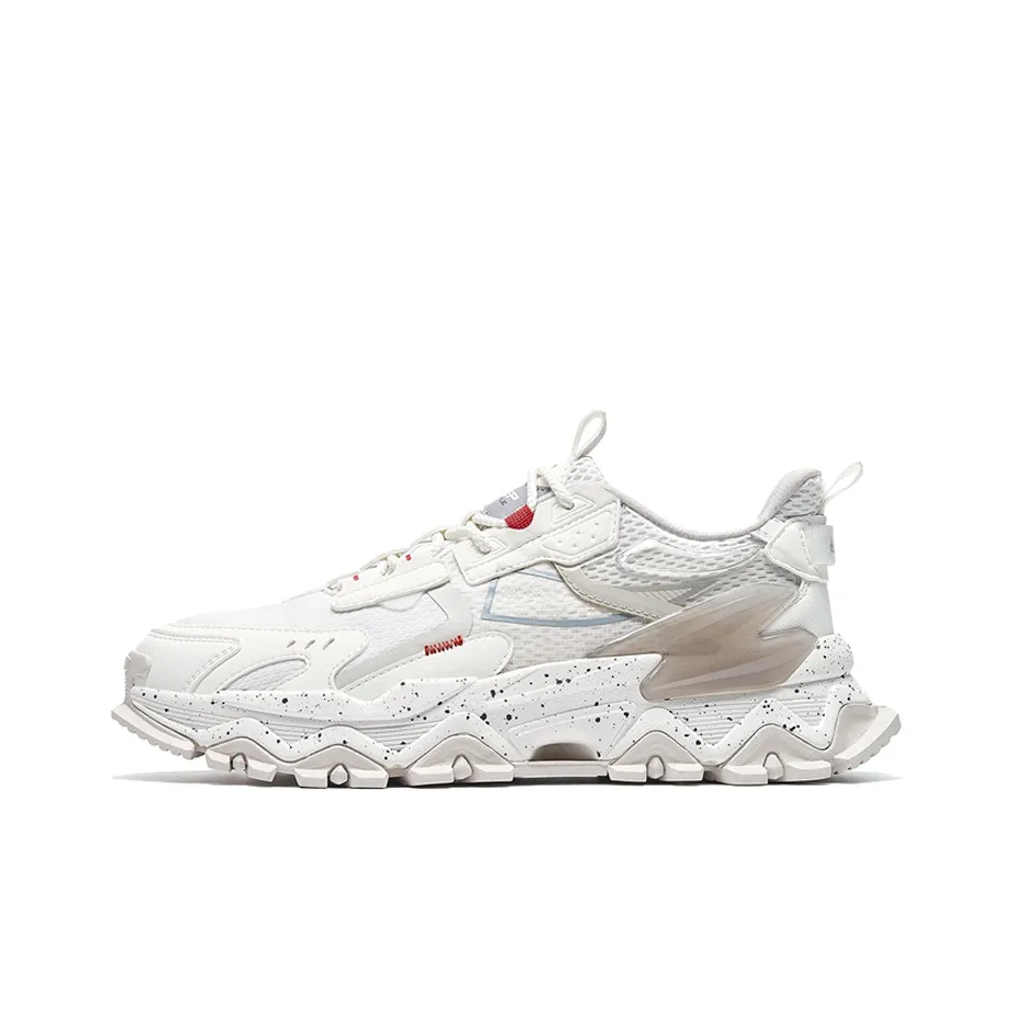 XTEP Shanhai Collection Materia Medica Cushioning Anti-Slip And Wear-Resistant Low-Top Sports Casual Shoes White Gray