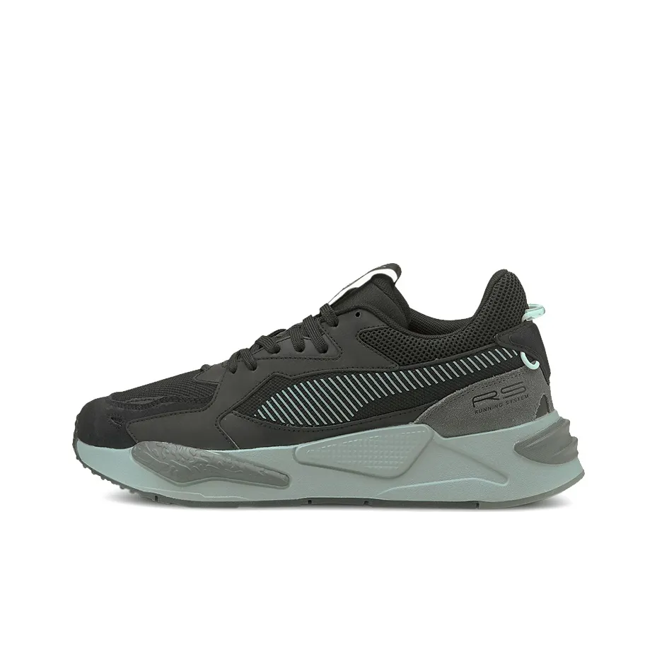 PUMA RS Z Z-Shock Амортизаторы Противоскользящие Устойчивые к истиранию Низкий Топ Повседневные Беговые кроссовки Унисекс Черный