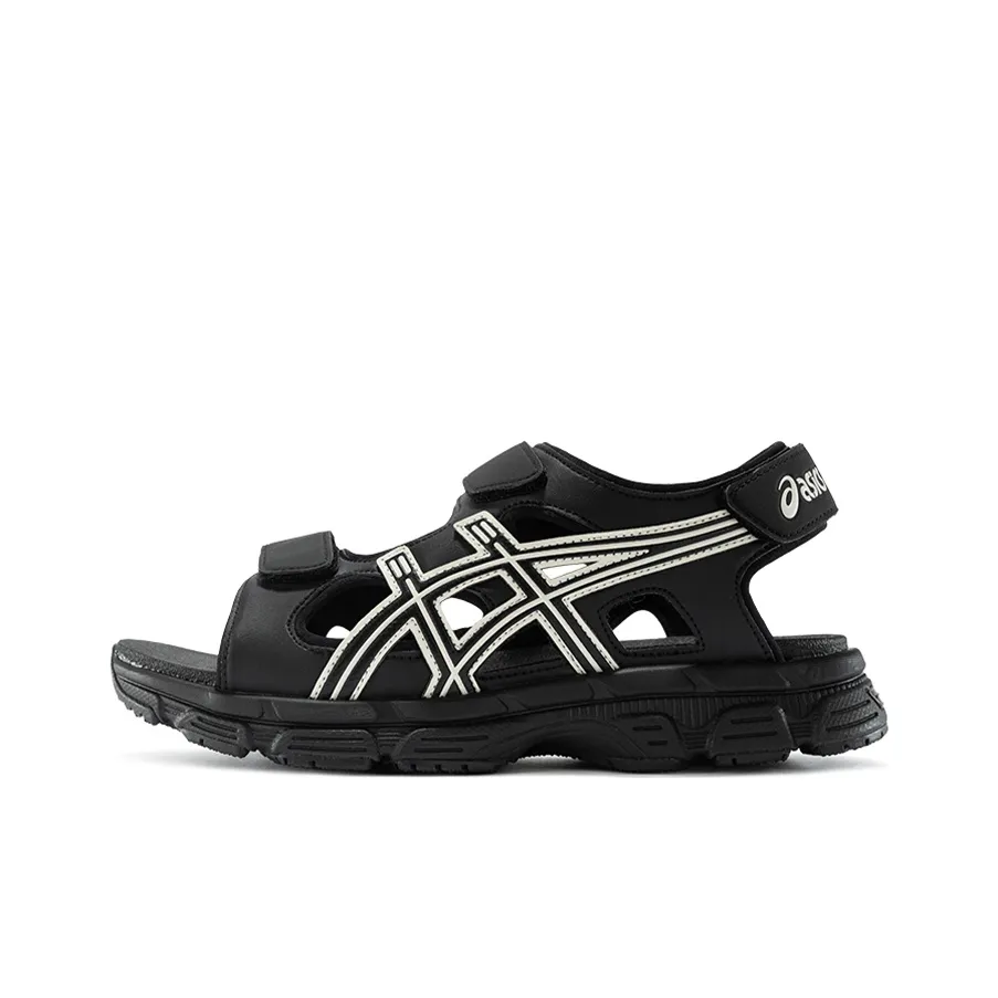 asics red Kahana Sd Black Sandals 'Black White'