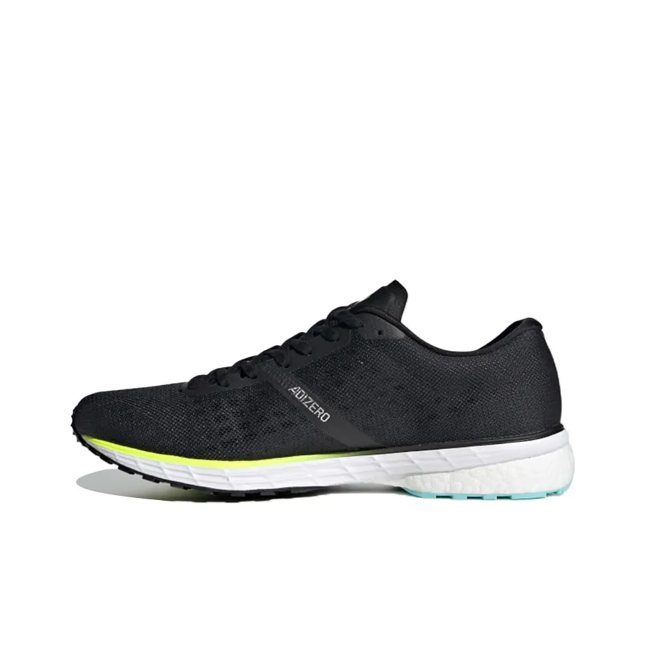 Adidas Adizero Adios 5 Slip-resistant Abrasion-resistant Low Top Casual Running Shoes Men's Black Silver Adidas Adizero Adios 5 Противоскользящий устойчивый к истиранию низкий топ повседневная обувь для бега мужская черный серебряный