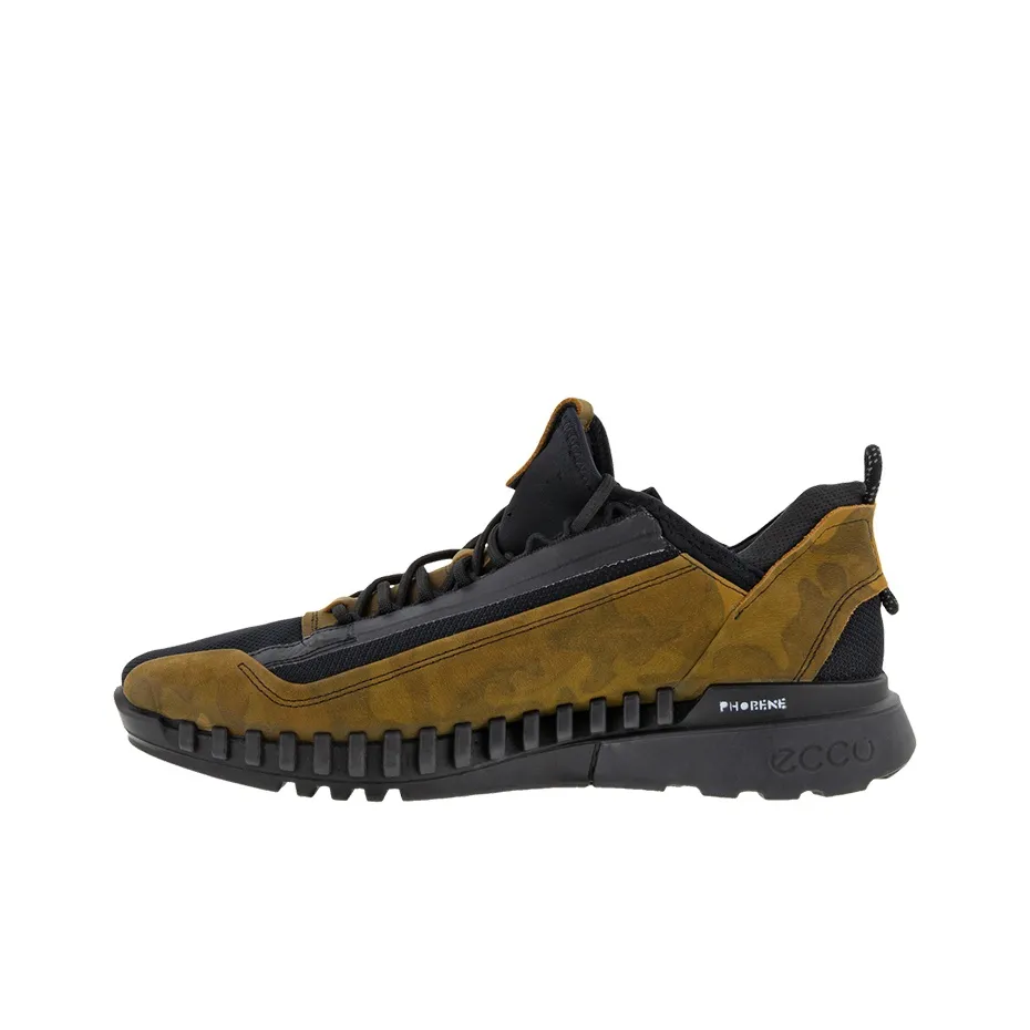 Ecco Zipfle Cushioned Slip Resistant Low Top Sports Casual Shoes Men's Green Camouflage