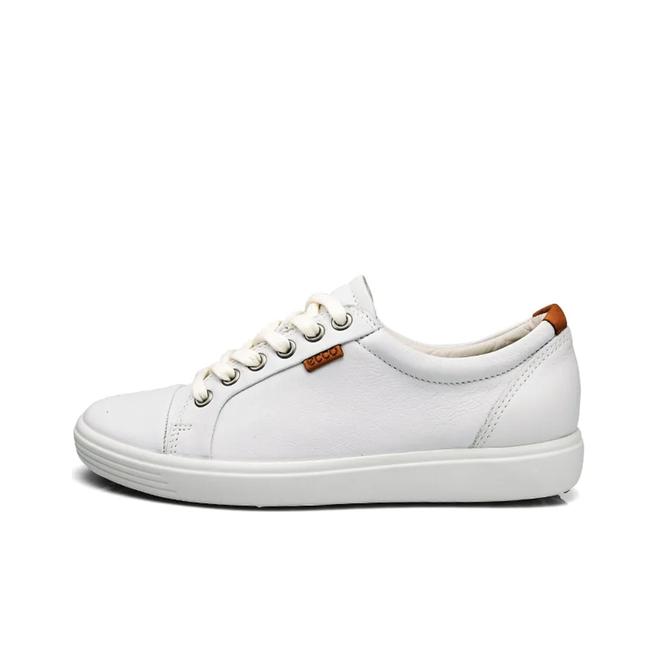 Ecco Soft Cool Low Top Stylish Skateboarding Shoes Women's White