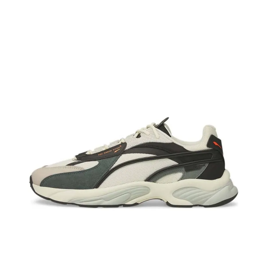 PUMA RS Connect Амортизаторы Shock Absorbers Противоскользящие Устойчивые к истиранию Низкий Топ Повседневные Беговые кроссовки Унисекс Бежевый