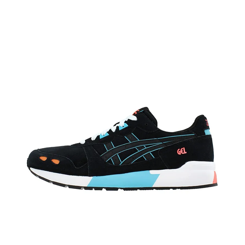 Asics Gel Lyte Lace Up Low Top Running Shoes Men's Black Blue