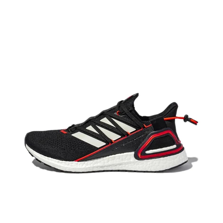 Adidas ULT Slip-resistant Abrasion-resistant Low Top Casual Running Shoes Unisex Black White Red Adidas ULT Противоскользящий Устойчивый к истиранию Низкий Топ Повседневные Беговые Кроссовки Унисекс Черный Белый Красный