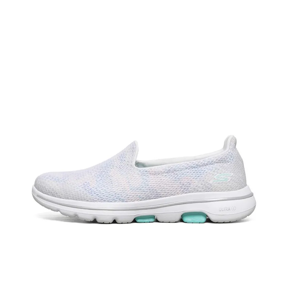 Skechers Go Walk 5 Low-Top Casual Shoes Women's White Multicolor