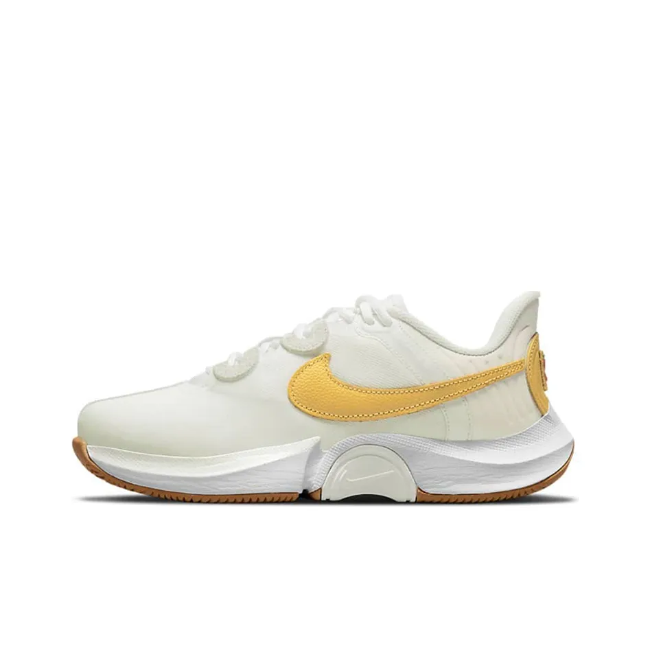 Nike Court Air Zoom Gp Turbo Tennis Shoes White/Orange Women's