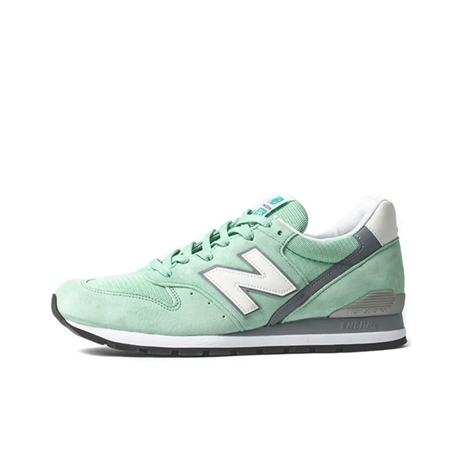 New Balance NB 996 Устойчивый к истиранию Дышащий Легкий Низкий Топ Беговые кроссовки Мужские Зеленый Белый