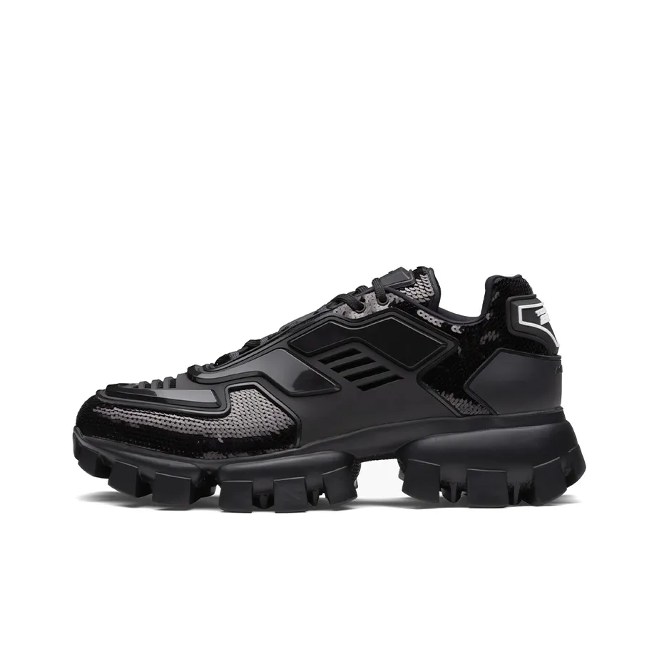 PRADA Cloudbust Thunder Cushioning Anti-Slip And Wear-Resistant Low-Top Sports Casual Shoes Men's Black
