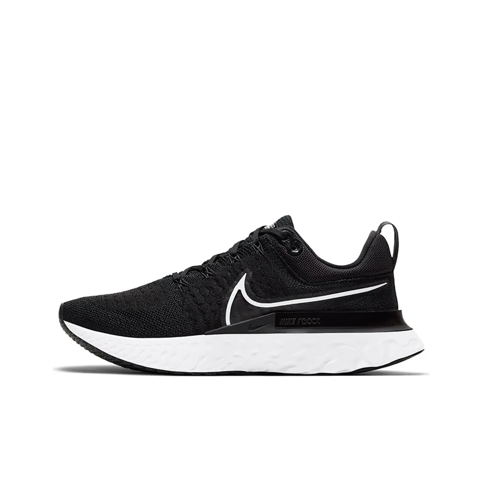 Nike React Infinity Run Flyknit 2 Slip-resistant Abrasion-resistant Low-top Training Running Shoes Women's Black Найк React Infinity Run Flyknit 2 Противоскользящий Устойчивый к истиранию Низкий Топ Тренировочные Беговые Кроссовки Женские Черные