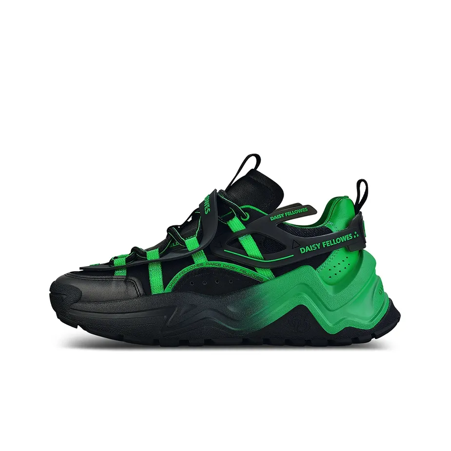Daisy Fellowes Devil One Chunky Sneakers Unisex Black Green