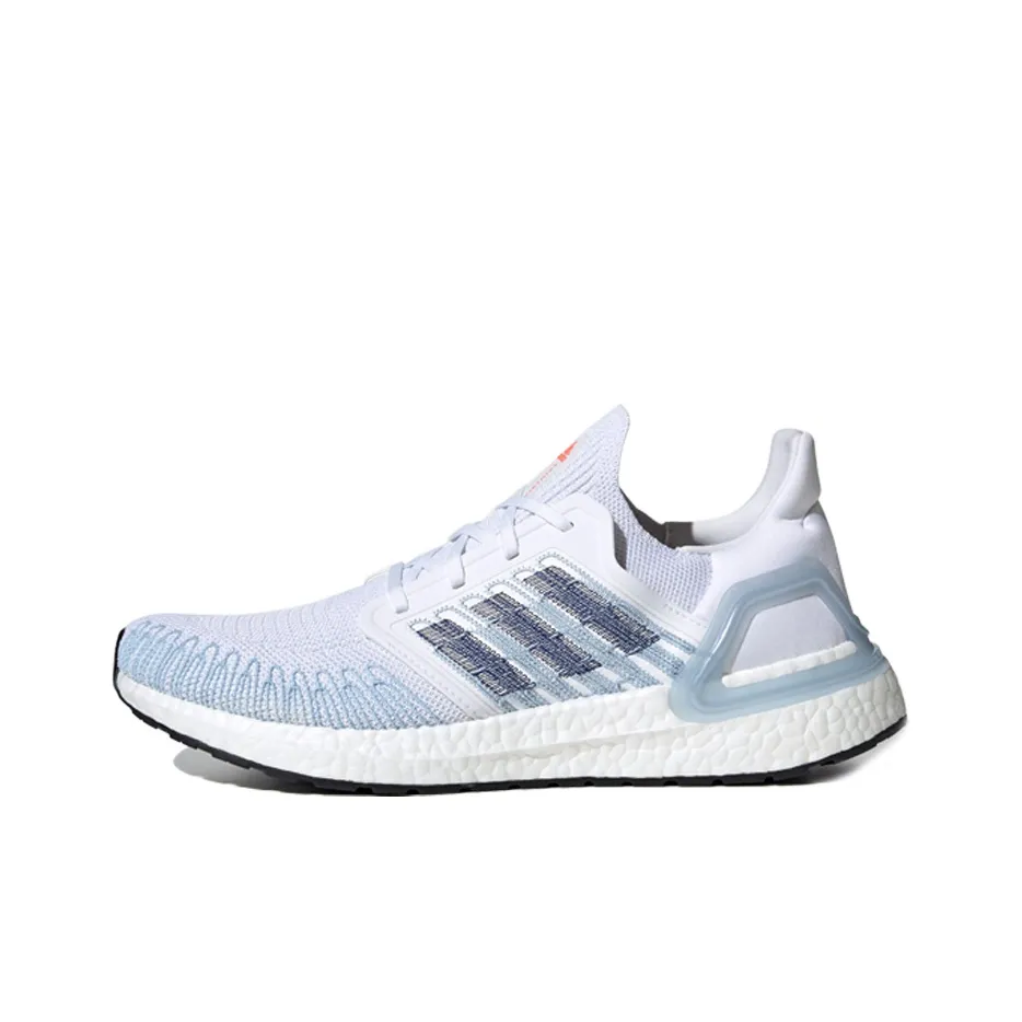 Adidas ULT Slip-resistant Abrasion-resistant Lightweight Low-Top Running Shoes Unisex White Blue Adidas ULT Противоскользящие Устойчивые к истиранию Легкие Низкие Беговые Кроссовки Унисекс Белый Синий