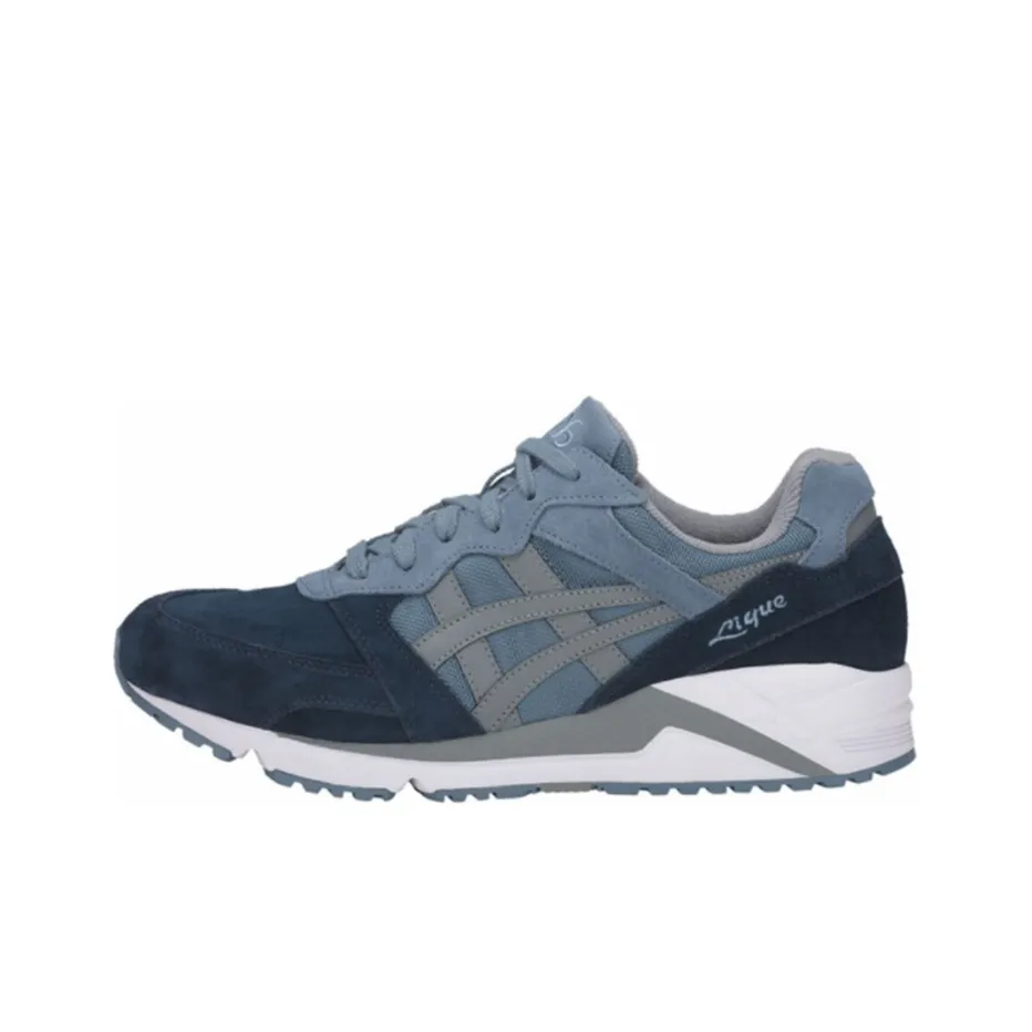 Asics Gel Lique Low Top Беговые кроссовки Мужские Синие Серые