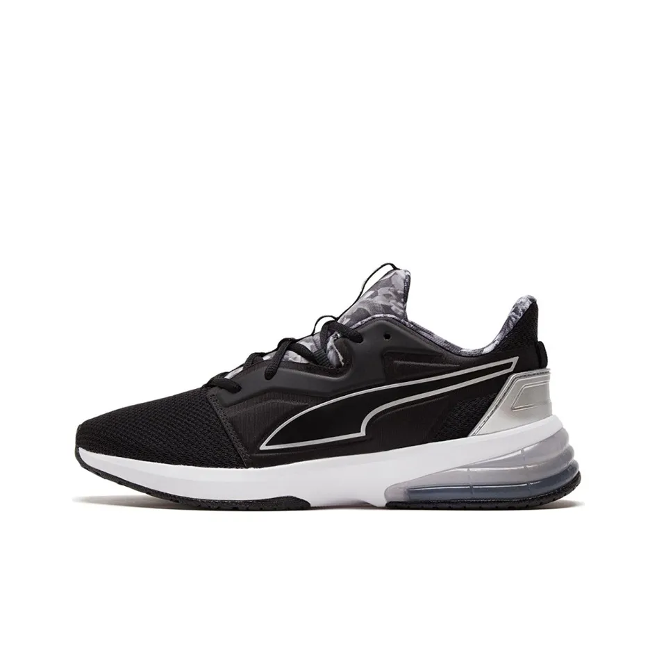 PUMA Slip-resistant Abrasion-resistant Low Top Marathon Беговые кроссовки Женские Черный Белый