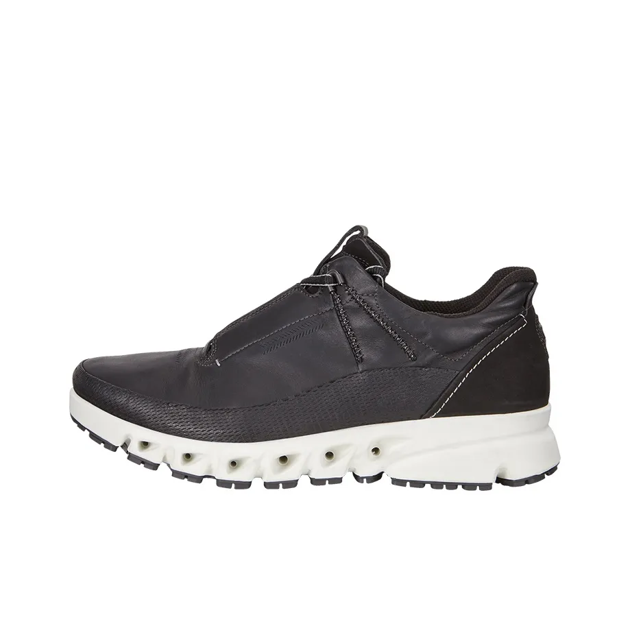 Ecco Multi Vent Cushioning Anti Slip And Wear Resistant Low Top Casual Shoes Men's Black