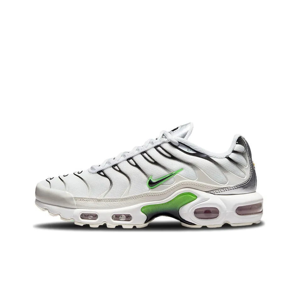 Nike Air Max Plus White Neon Metallic Silver Women's