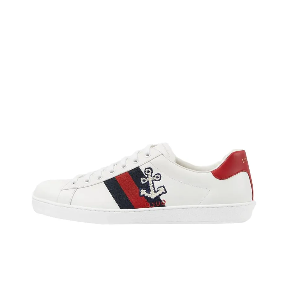 GUCCI Ace "Cauliflower" Embroidery Sneakers
