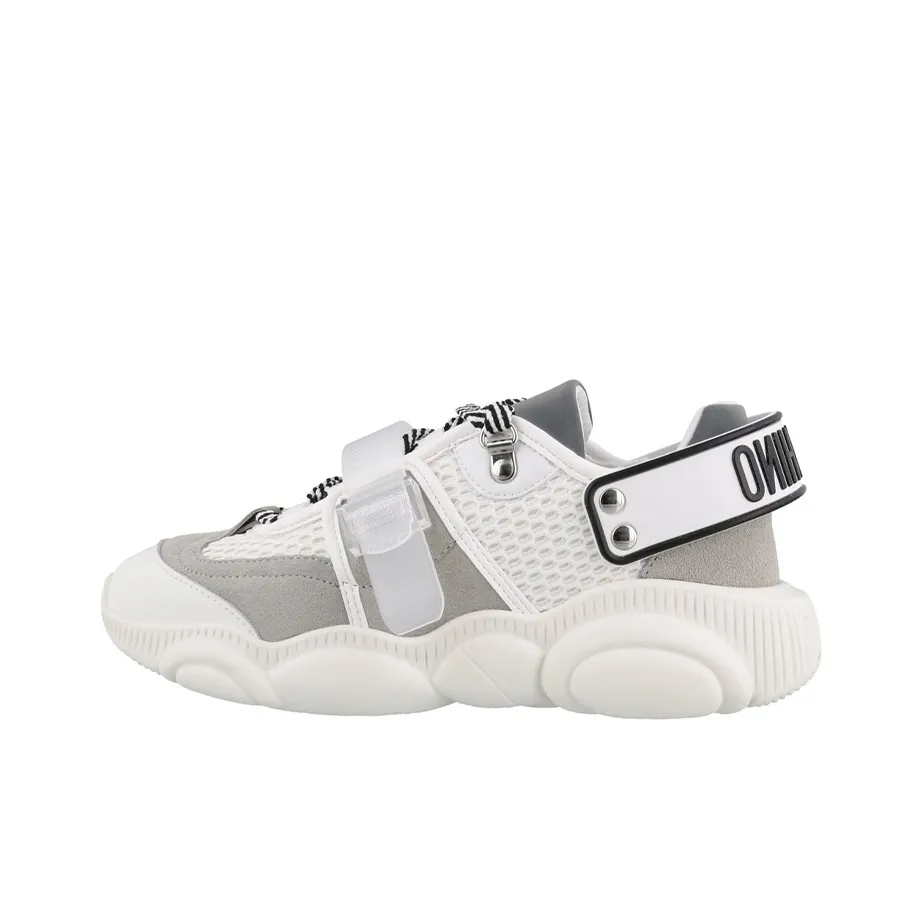 MOSCHINO Низкий топ повседневный женский белый