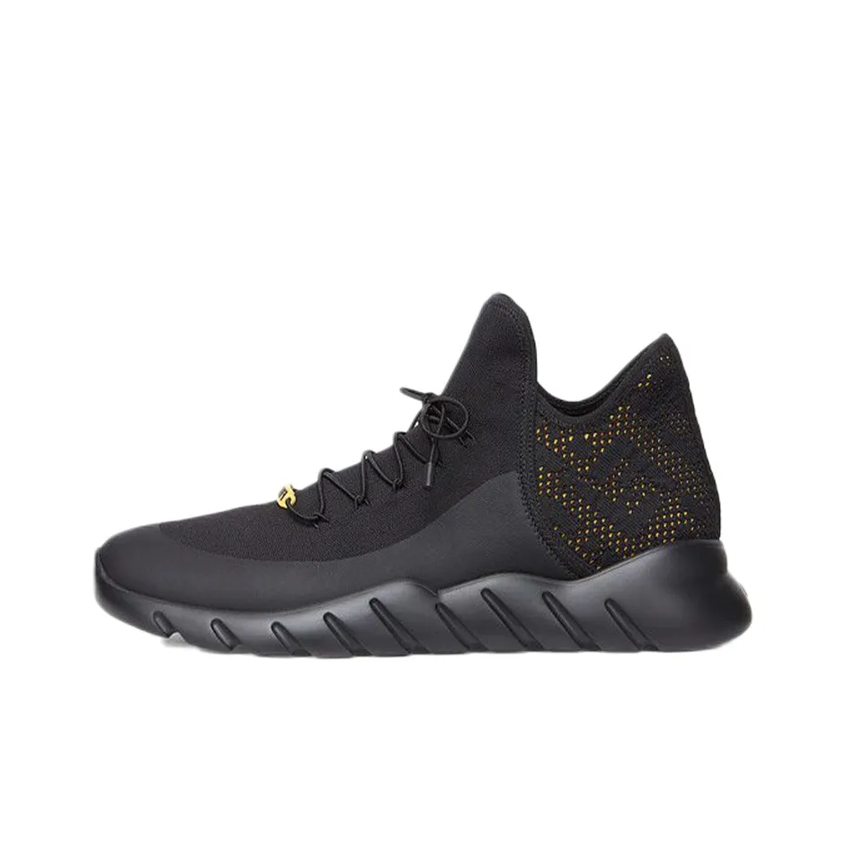 FENDI Casual Shoes Men Mid Top Black