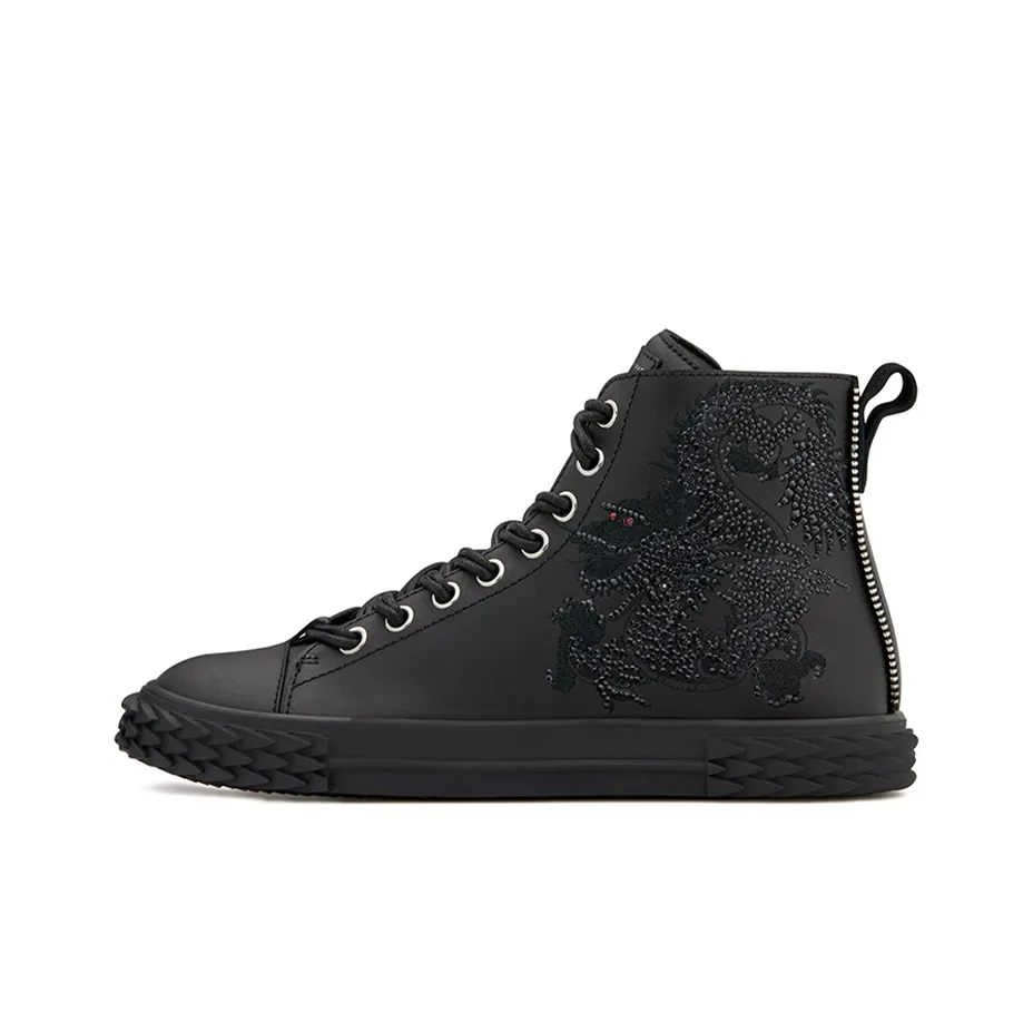 Giuseppe Zanotti/GZ Blabber Crystal Blabber Skateboard Shoes Men's Black