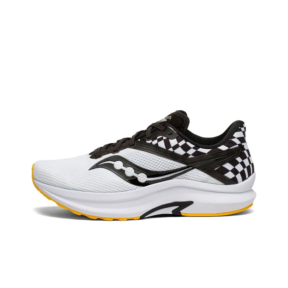 Saucony Axon 2 Амортизаторы для беговых кроссовок устойчивые к истиранию низкий топ мужские белые и черные стандартный размер M