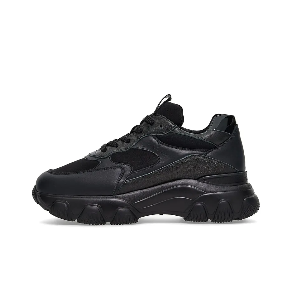 HOGAN Hyperactive Cushioning, Slip Resistant, And Abrasion Resistant Low Top Casual Shoes Women's Black