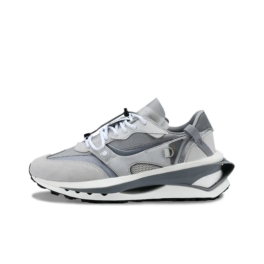 Подкладка Slip-resistant устойчивая к истиранию низкий топ повседневная обувь мужская антарктический серый