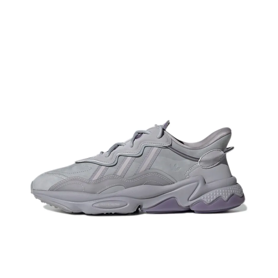Adidas Originals Ozweego Cozy Wear Resistant Running Shoes Gray Purple